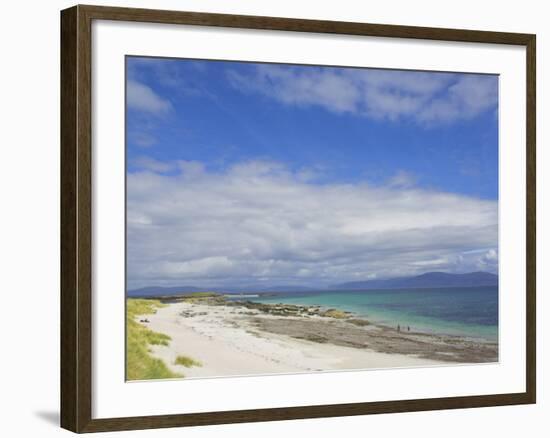 Traigh Bhan Beach and Sound of Iona, Isle of Iona, Inner Hebrides, Scotland, United Kingdom, Europe-Neale Clarke-Framed Photographic Print