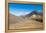 Trail hikers and Mount Ngauruhoe, Tongariro Nat'l Park, UNESCO World Heritage, New Zealand-Logan Brown-Framed Premier Image Canvas