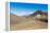 Trail hikers and Mount Ngauruhoe, Tongariro Nat'l Park, UNESCO World Heritage, New Zealand-Logan Brown-Framed Premier Image Canvas