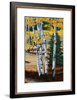 Trail into the Aspens Tript-Julie Peterson-Framed Art Print