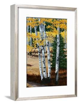 Trail into the Aspens Tript-Julie Peterson-Framed Art Print
