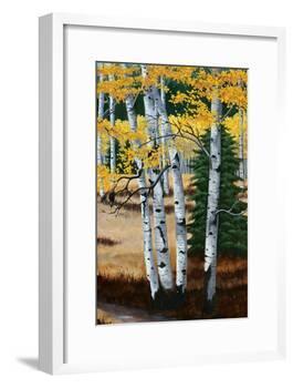 Trail into the Aspens Tript-Julie Peterson-Framed Art Print