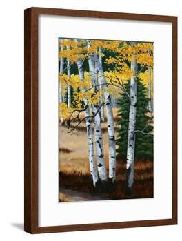 Trail into the Aspens Tript-Julie Peterson-Framed Art Print