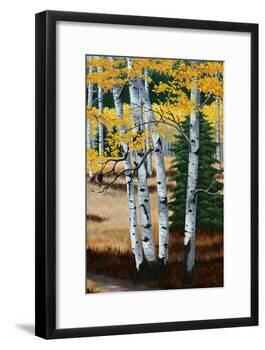 Trail into the Aspens Tript-Julie Peterson-Framed Art Print