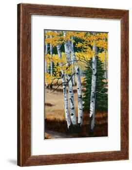 Trail into the Aspens Tript-Julie Peterson-Framed Art Print