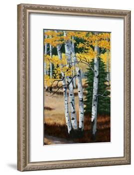 Trail into the Aspens Tript-Julie Peterson-Framed Art Print