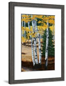Trail into the Aspens Tript-Julie Peterson-Framed Art Print