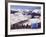 Trail Marker Below the Gore Mountains at Vail Ski Resort, Vail, Colorado, USA-Kober Christian-Framed Photographic Print