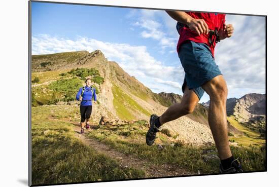 Trail Runners In The Eagles Nest Wilderness In Colorado-Liam Doran-Mounted Photographic Print