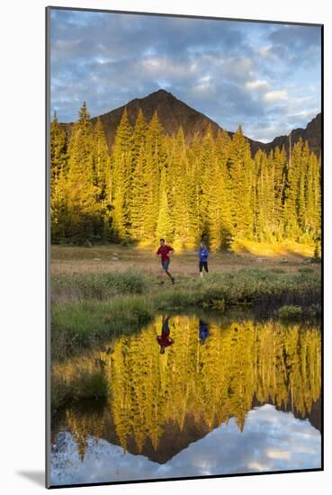 Trail Runners In The Eagles Nest Wilderness In Colorado-Liam Doran-Mounted Photographic Print