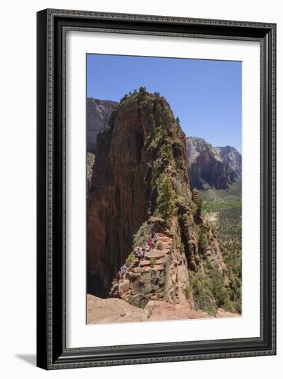 Trail to Angels Landing, Zion National Park, Utah, United States of America, North America-Gary Cook-Framed Photographic Print