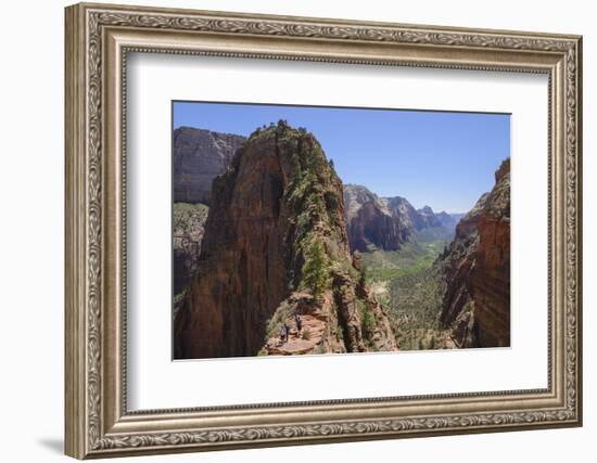 Trail to Angels Landing, Zion National Park, Utah, United States of America, North America-Gary-Framed Photographic Print