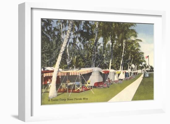 Trailer Campground, Florida-null-Framed Art Print