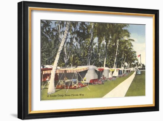 Trailer Campground, Florida-null-Framed Art Print