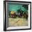 Trailers, Bohemian Encampment in the Vicinity of Arles (Oil on Canvas, 1888)-Vincent van Gogh-Framed Giclee Print