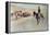 Trailing Texas Longhorns-Frederic Sackrider Remington-Framed Premier Image Canvas