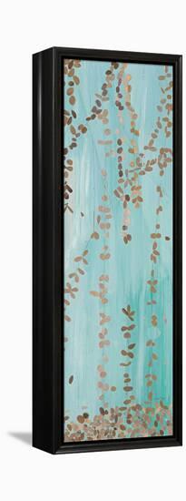 Trailing Vines II Blue-Candra Boggs-Framed Stretched Canvas