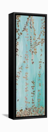 Trailing Vines II Blue-Candra Boggs-Framed Stretched Canvas