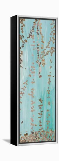 Trailing Vines II Blue-Candra Boggs-Framed Stretched Canvas