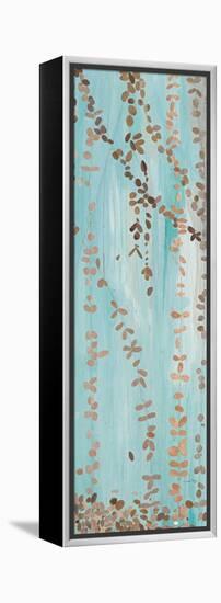 Trailing Vines III Blue-Candra Boggs-Framed Stretched Canvas