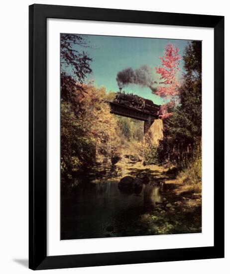 Train #201 East Bound over Bridge 52 on the Abingdon Branch, Virginia-O^ Winston Link-Framed Art Print