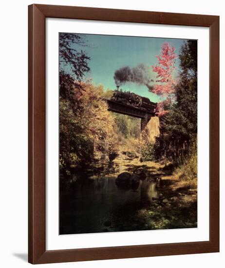 Train #201 East Bound over Bridge 52 on the Abingdon Branch, Virginia-O^ Winston Link-Framed Art Print