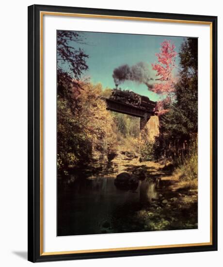 Train #201 East Bound over Bridge 52 on the Abingdon Branch, Virginia-O^ Winston Link-Framed Art Print