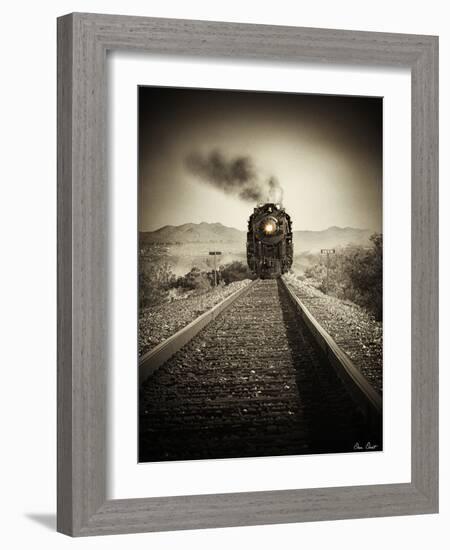 Train Arrival II-David Drost-Framed Photographic Print