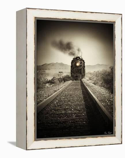 Train Arrival II-David Drost-Framed Premier Image Canvas