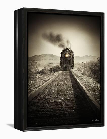 Train Arrival II-David Drost-Framed Premier Image Canvas