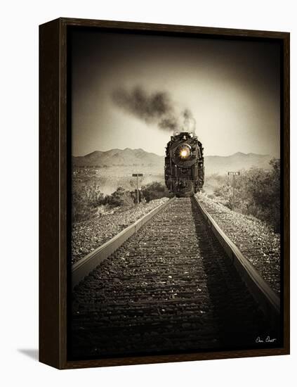 Train Arrival II-David Drost-Framed Premier Image Canvas