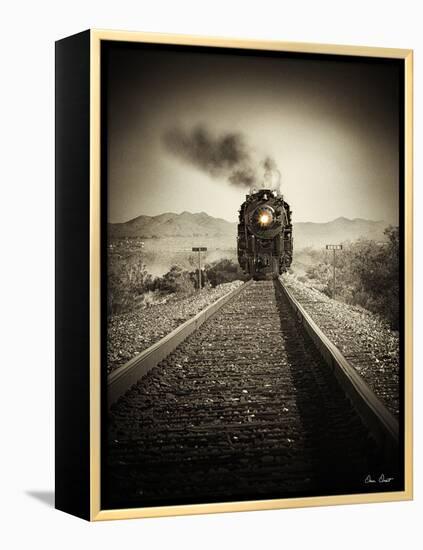 Train Arrival II-David Drost-Framed Premier Image Canvas