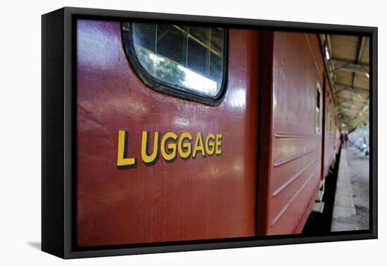 Train at Platform, Kandy Train Station, Kandy, Sri Lanka, Asia-Simon Montgomery-Framed Premier Image Canvas