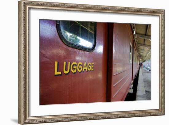 Train at Platform, Kandy Train Station, Kandy, Sri Lanka, Asia-Simon Montgomery-Framed Photographic Print