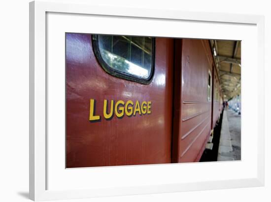Train at Platform, Kandy Train Station, Kandy, Sri Lanka, Asia-Simon Montgomery-Framed Photographic Print