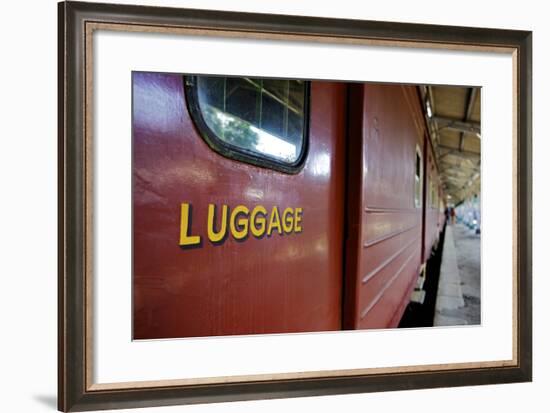 Train at Platform, Kandy Train Station, Kandy, Sri Lanka, Asia-Simon Montgomery-Framed Photographic Print