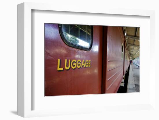 Train at Platform, Kandy Train Station, Kandy, Sri Lanka, Asia-Simon Montgomery-Framed Photographic Print