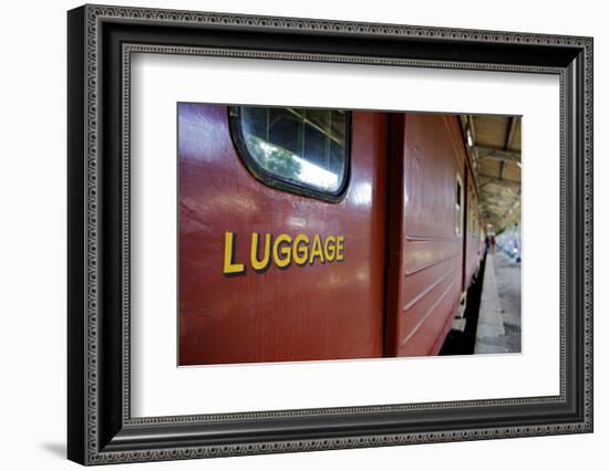 Train at Platform, Kandy Train Station, Kandy, Sri Lanka, Asia-Simon Montgomery-Framed Photographic Print