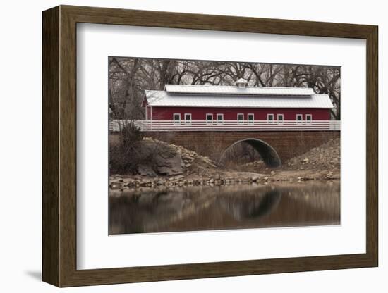 Train Bridge, Kansas, USA-Michael Scheufler-Framed Photographic Print