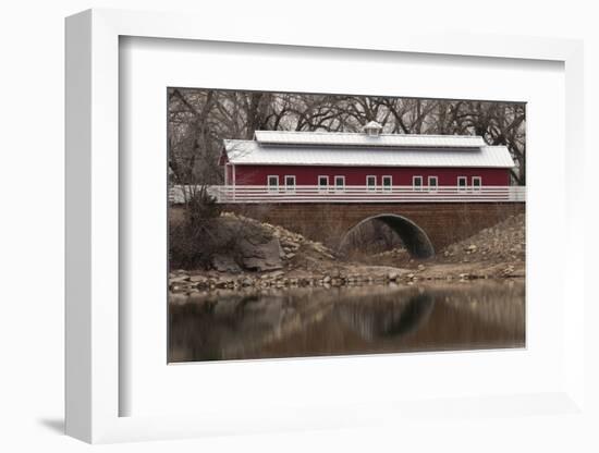 Train Bridge, Kansas, USA-Michael Scheufler-Framed Photographic Print