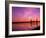 Train Bridge Over Columbia River at Sunrise, Pasco-Kennewick, Washington, USA-Jamie & Judy Wild-Framed Photographic Print