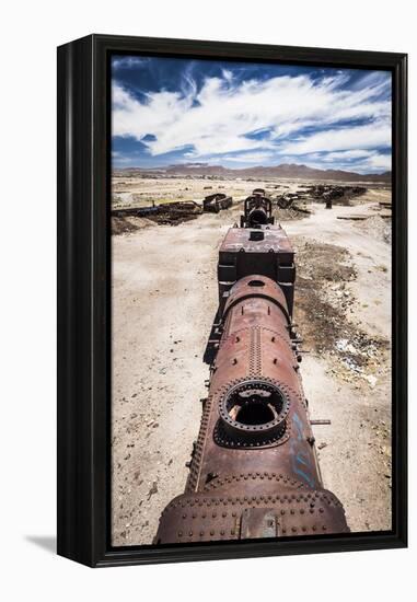 Train Cemetery (Train Graveyard), Uyuni, Bolivia, South America-Matthew Williams-Ellis-Framed Premier Image Canvas