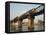 Train Crossing the River Kwai Bridge at Kanchanburi in Thailand, Southeast Asia-Charcrit Boonsom-Framed Premier Image Canvas
