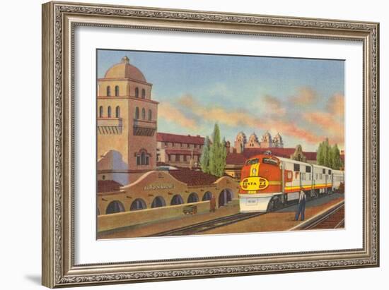 Train Depot, Albuquerque, New Mexico-null-Framed Art Print