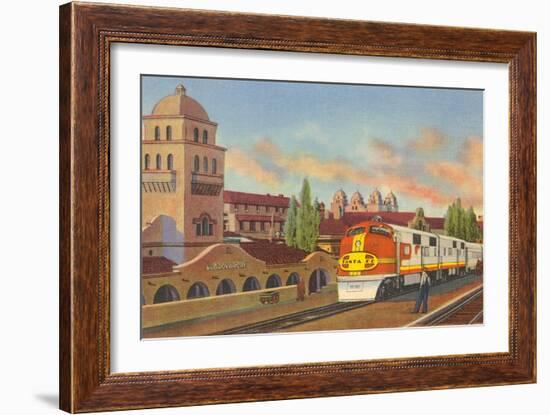 Train Depot, Albuquerque, New Mexico-null-Framed Art Print