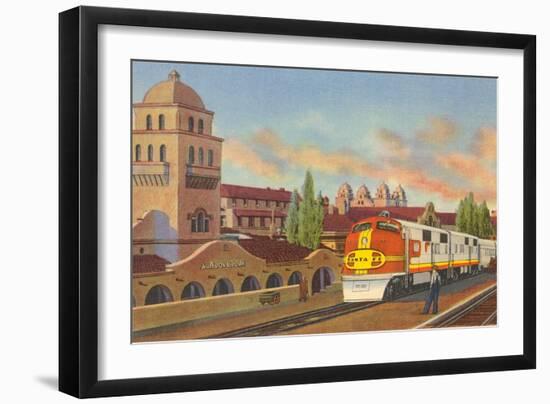 Train Depot, Albuquerque, New Mexico-null-Framed Art Print