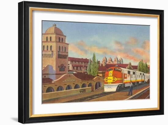 Train Depot, Albuquerque, New Mexico-null-Framed Art Print