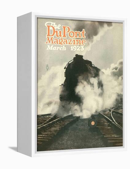 Train, Front Cover of the 'Dupont Magazine', March 1923-American School-Framed Premier Image Canvas