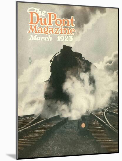 Train, Front Cover of the 'Dupont Magazine', March 1923-American School-Mounted Giclee Print