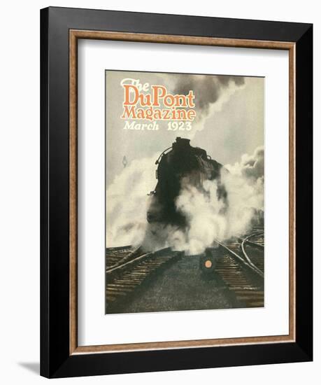 Train, Front Cover of the 'Dupont Magazine', March 1923-American School-Framed Giclee Print